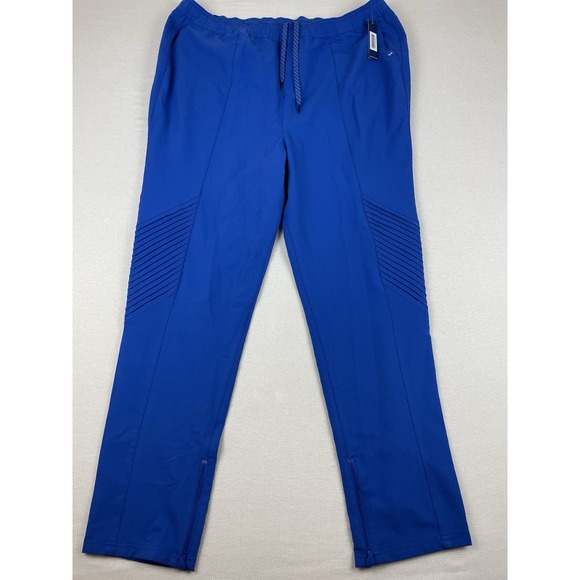 Jaanuu Scrub Pants Royal Blue Zipper Hem J95119 Size XL New With Tag - Picture 1 of 13